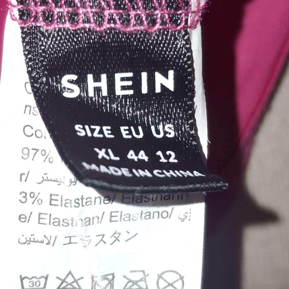 SHEIN Pink Sleeveless Tee- W Sz 12 - Picture 4 of 4